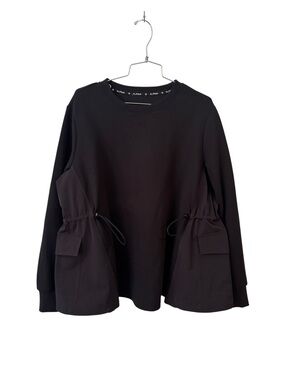 New EP Yaying N. Paia Black Adjustable Drawstring Sweatshirt Size L